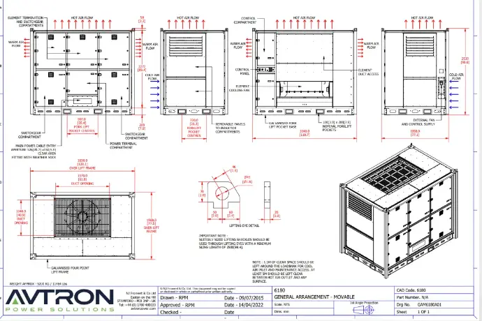 Loadbank - LT6180 Dimensions